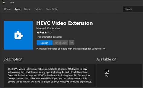 Download Microsoft HEVC Video